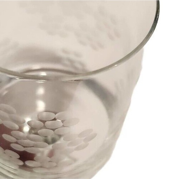 4 MCM Vtg Etched Flowers Floral Sherry Cordial Wine Glasses 7" Aperitif - Picture 11 of 11